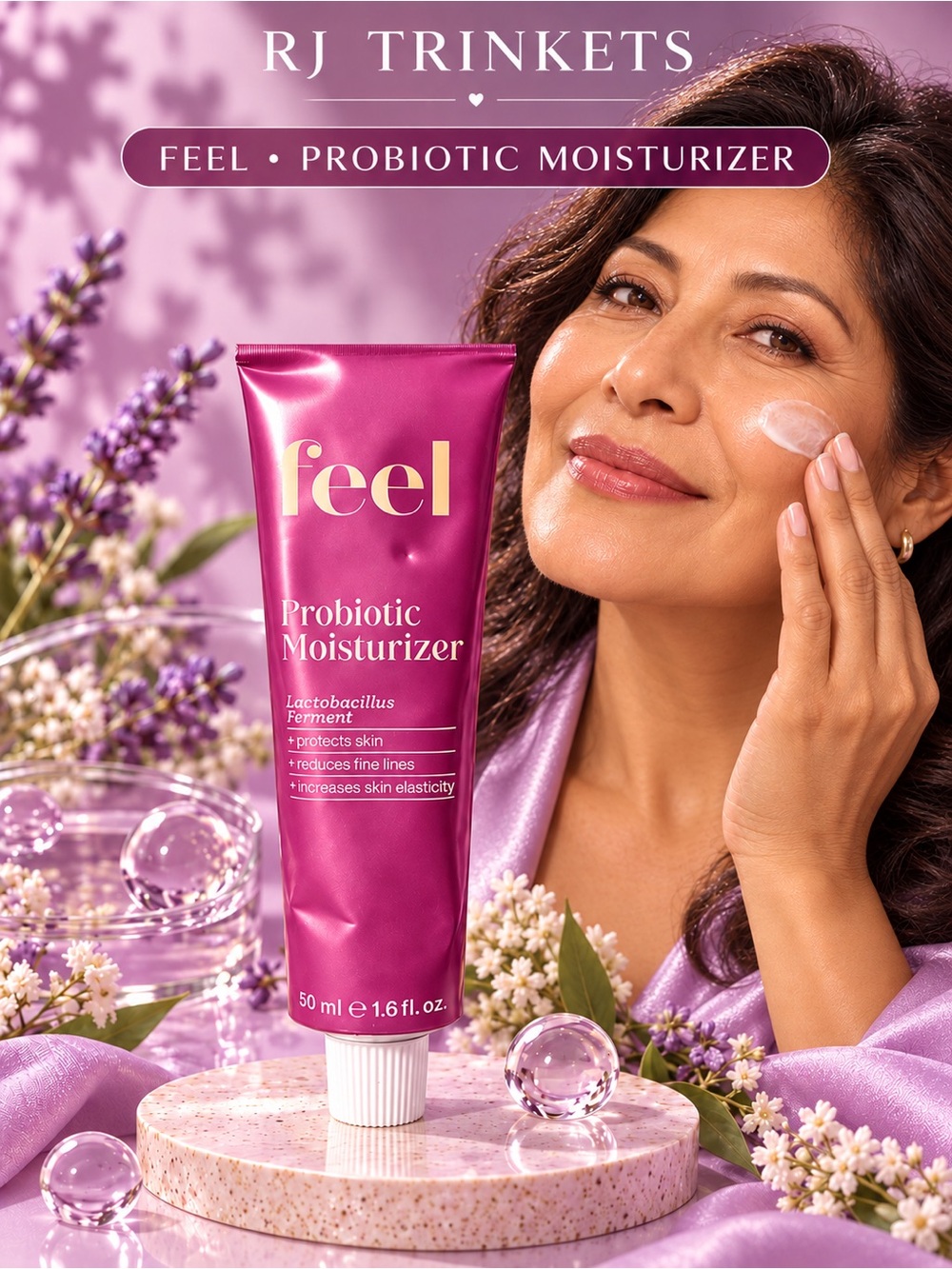 feel Probiotic Moisturizer — Pink Hydrating Face Cream